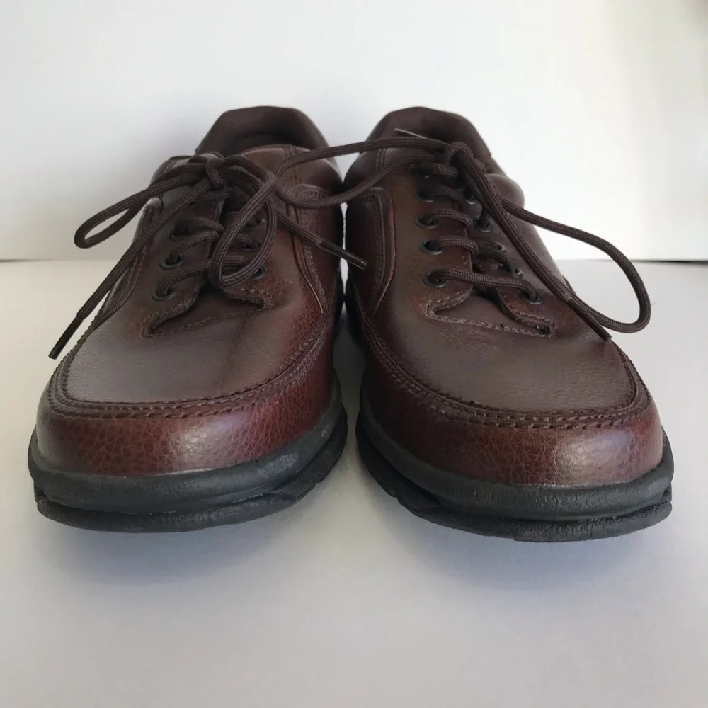 Rockport World Tour Brown Leather Men’s Walking Comfort Shoes A10889